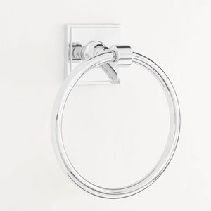 Pottery Barn Pearson Towel Ring - Chrome
